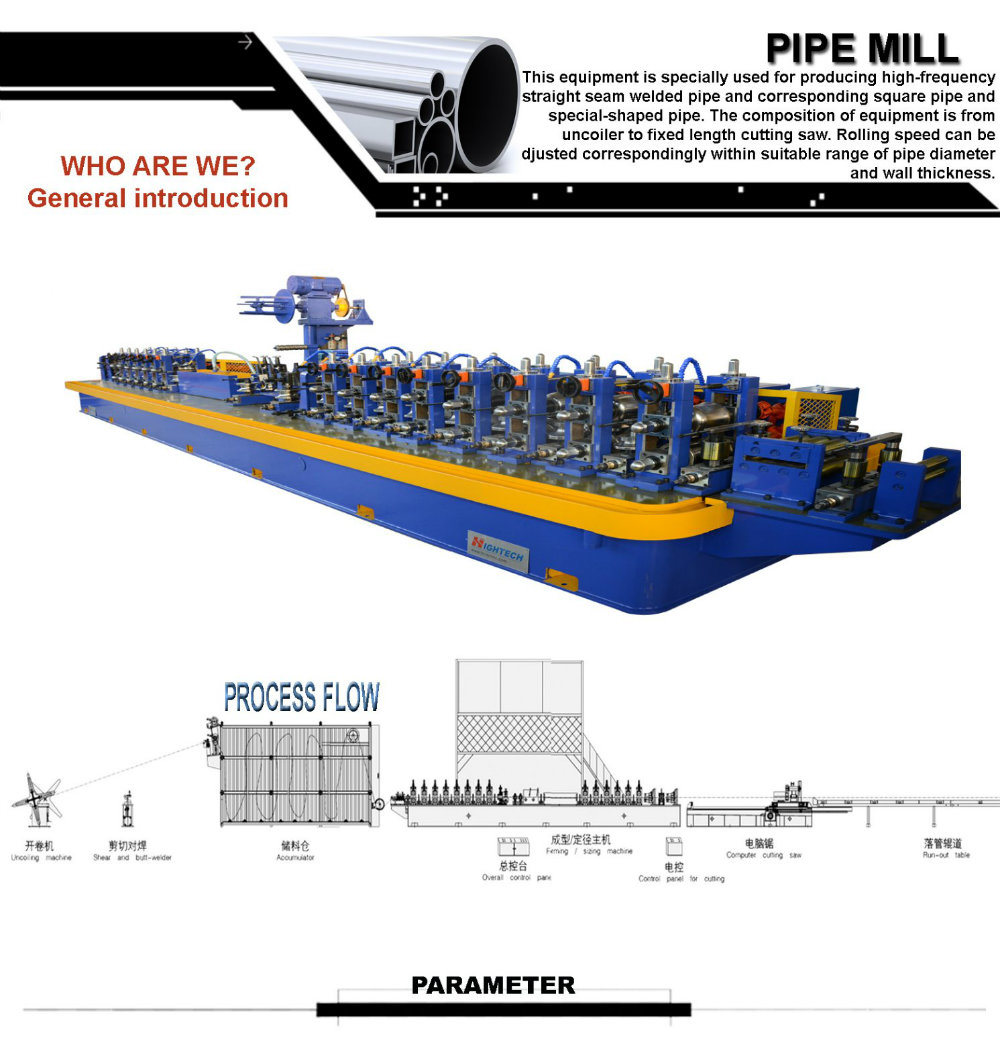 ERW Welding Steel Pipe Making Machine