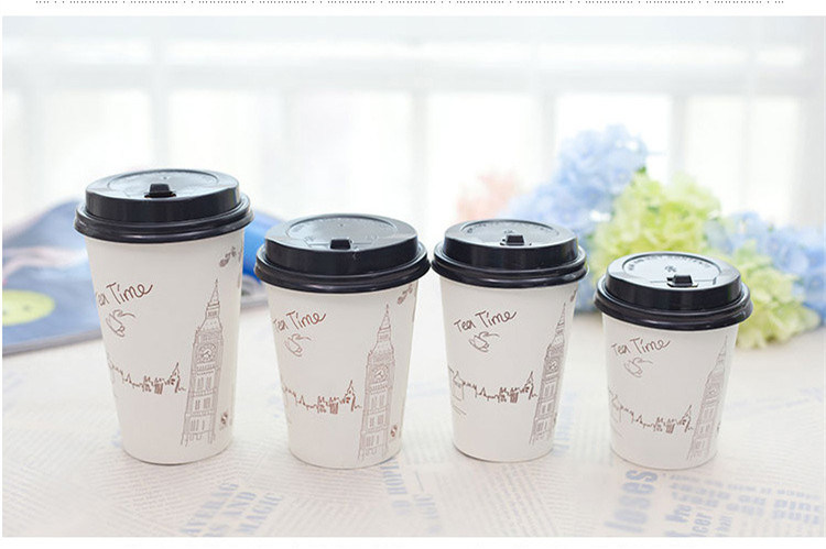 Wholesale Printed Disposable Eco-Friend Double Wall Hot Coffee Paper Cups