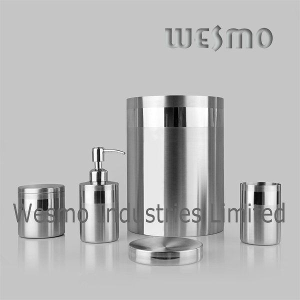 Satin Stainless Steel Bath Set (WBS0617A)