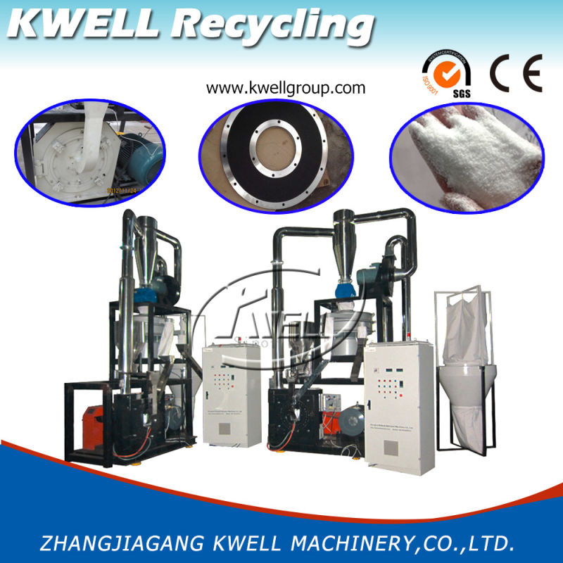 Plastic PVC PE PP ABS Pulverizer, Milling Plate Grinding Machine