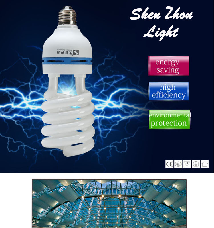 Popular! Full Spiral Energy Saving Lamp, Full Spiral CFL Bulb, Full Spiral Bulb Light