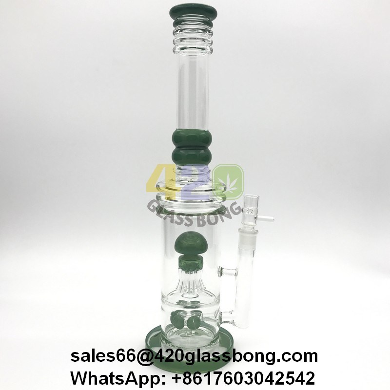 Heady Glass Waterpipe/Pipe/Crafts with Mushroom Perc to Jellyfish Perc for 420smoke/Dry Herb/Weed