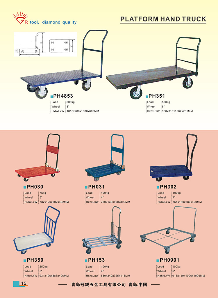 Heavy Goods Moving Warehouse Large Platform Hand Truck