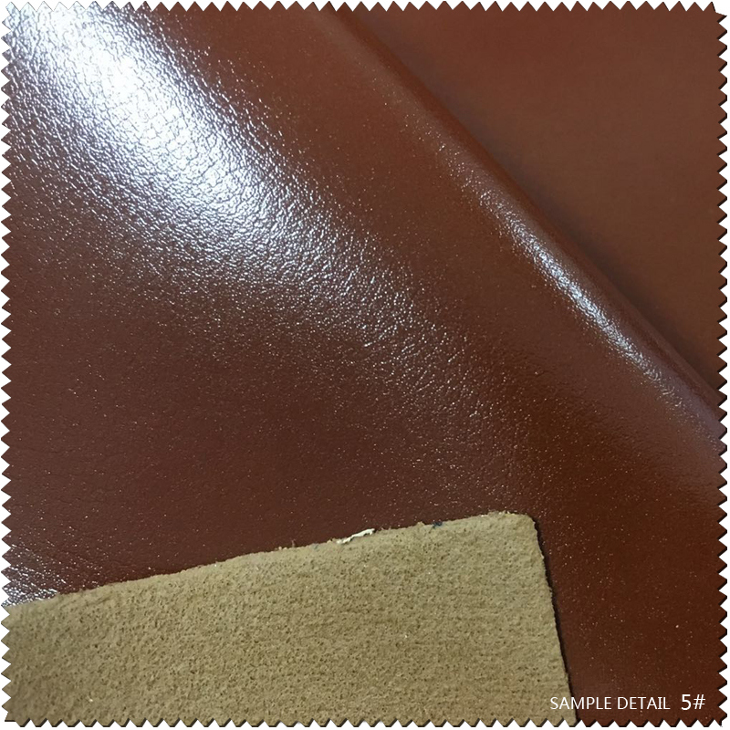 Furniture Upholstery Oil Embossed Faux PU Artificial Synthetic Belt Leather