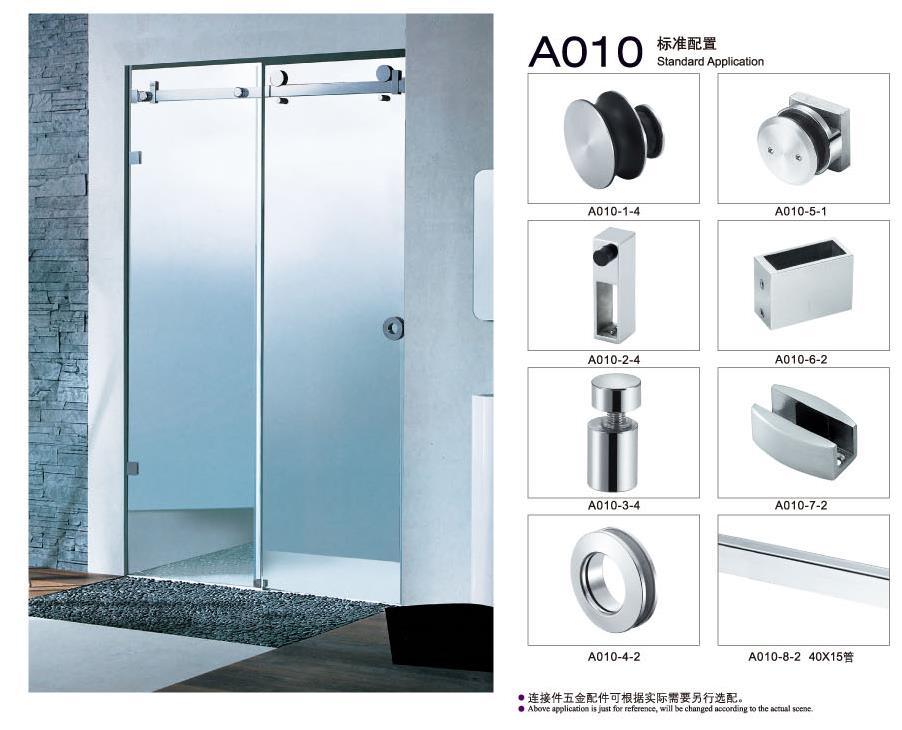 Bathroom Glass Door Wheel Sliding Door Set Bathroom Accessories