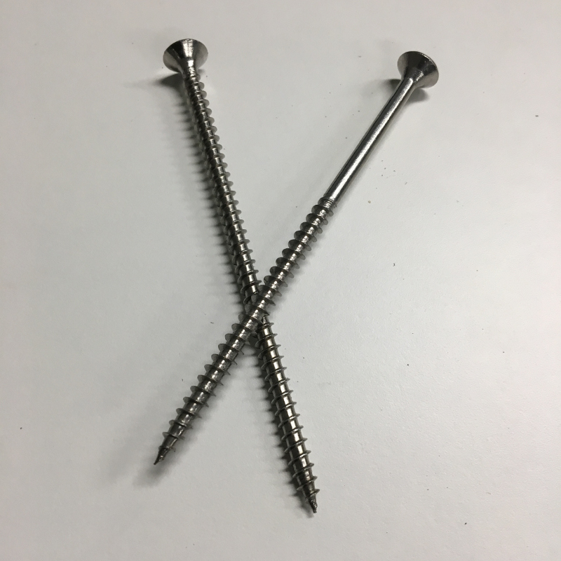 DIN7505 Double Countersunk Head Stainless Steel Pozi Chipboard Screw