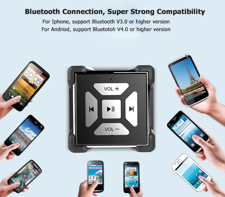 Wireless Music Bluetooth Media Button for Smartphone and Tablet