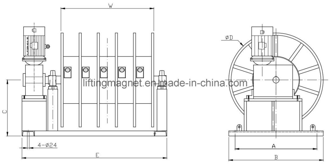 Motor Driven Cable Reel for Coiling Power Cable
