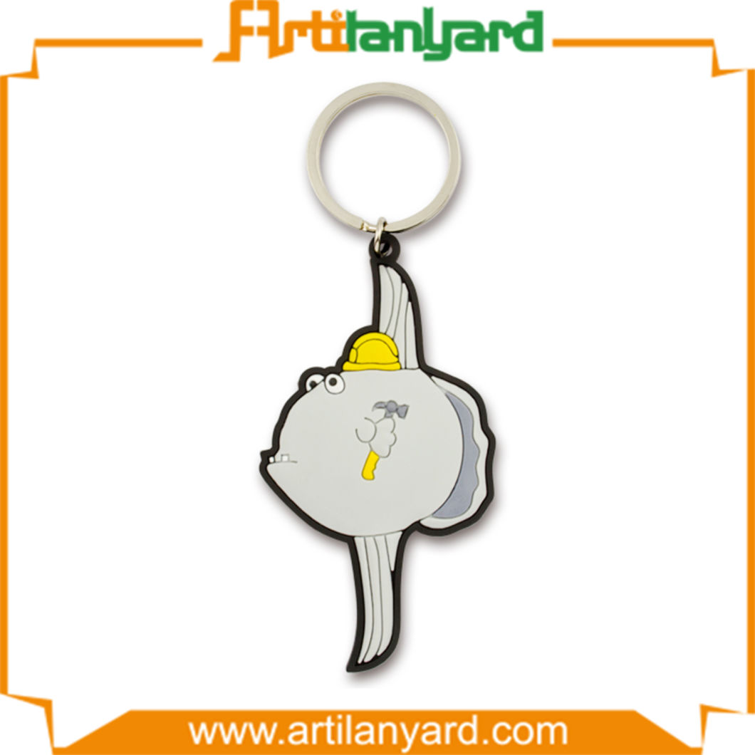 Customized Design Logo PVC Keychain