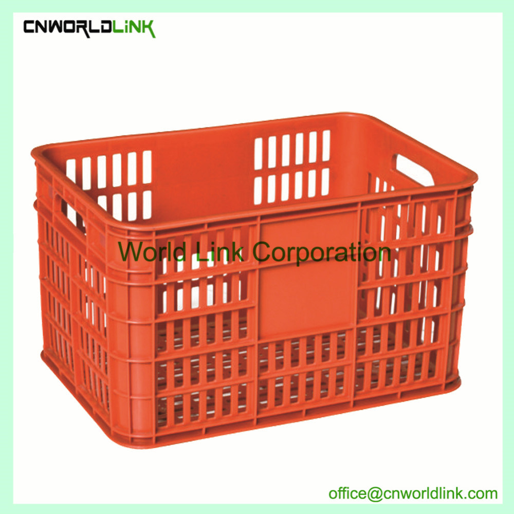 Agricultural 50kgs Stackable Plastic Vented HDPE Crate for Fruit