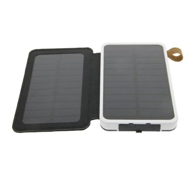 High Quality Foldable Solar Mobile Phone Charger and Portable Power with LED Lamp