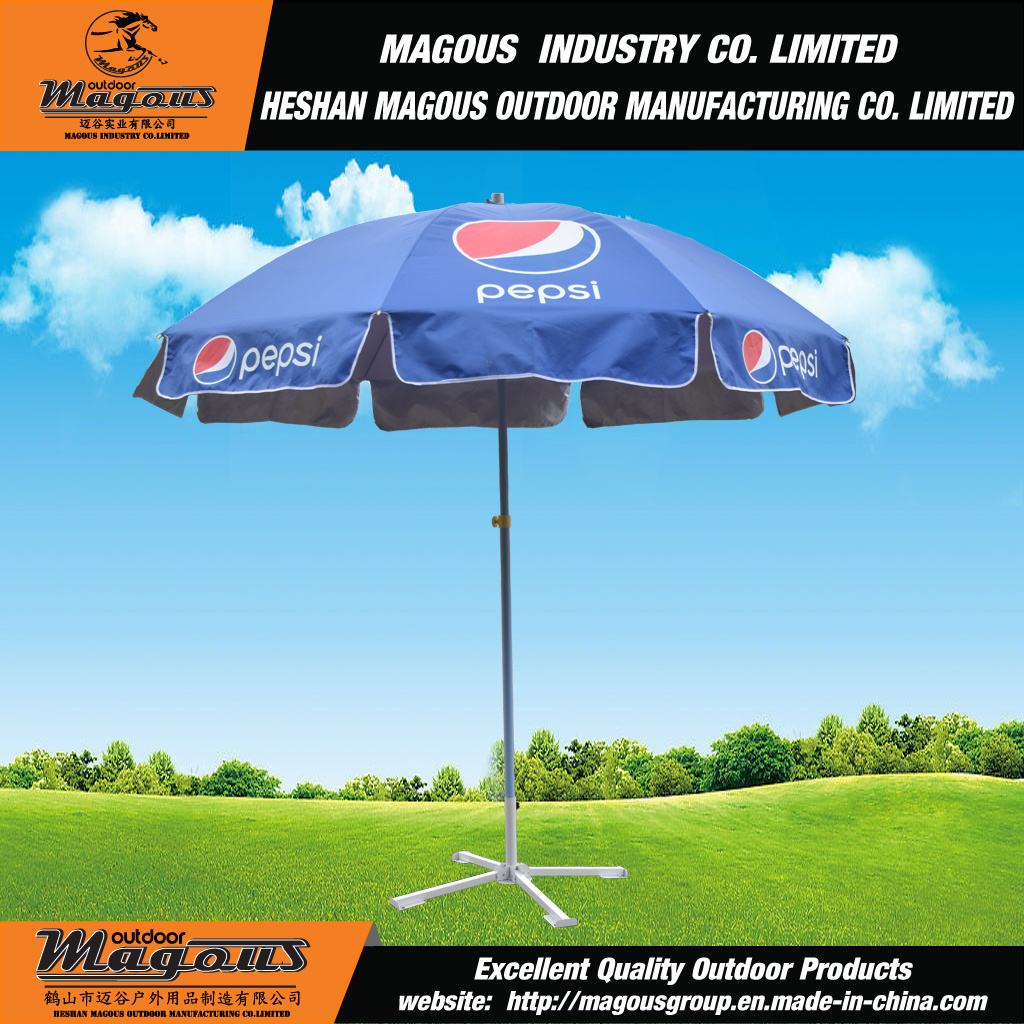 Steel Advertising Outdoor Sun Umbrella