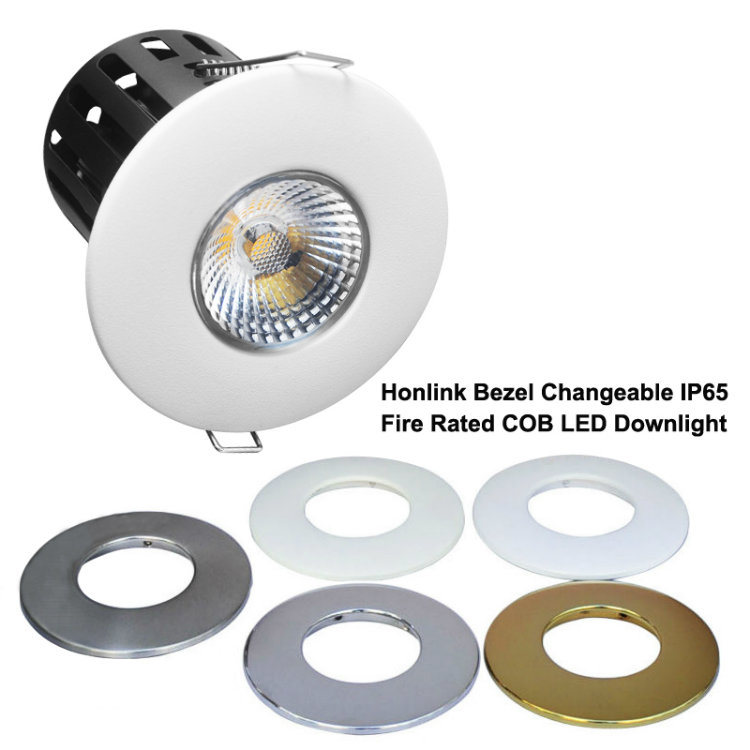 IP65 Bathroom 10W/12W Sharp Dimmable COB Fire Rated LED Downlight