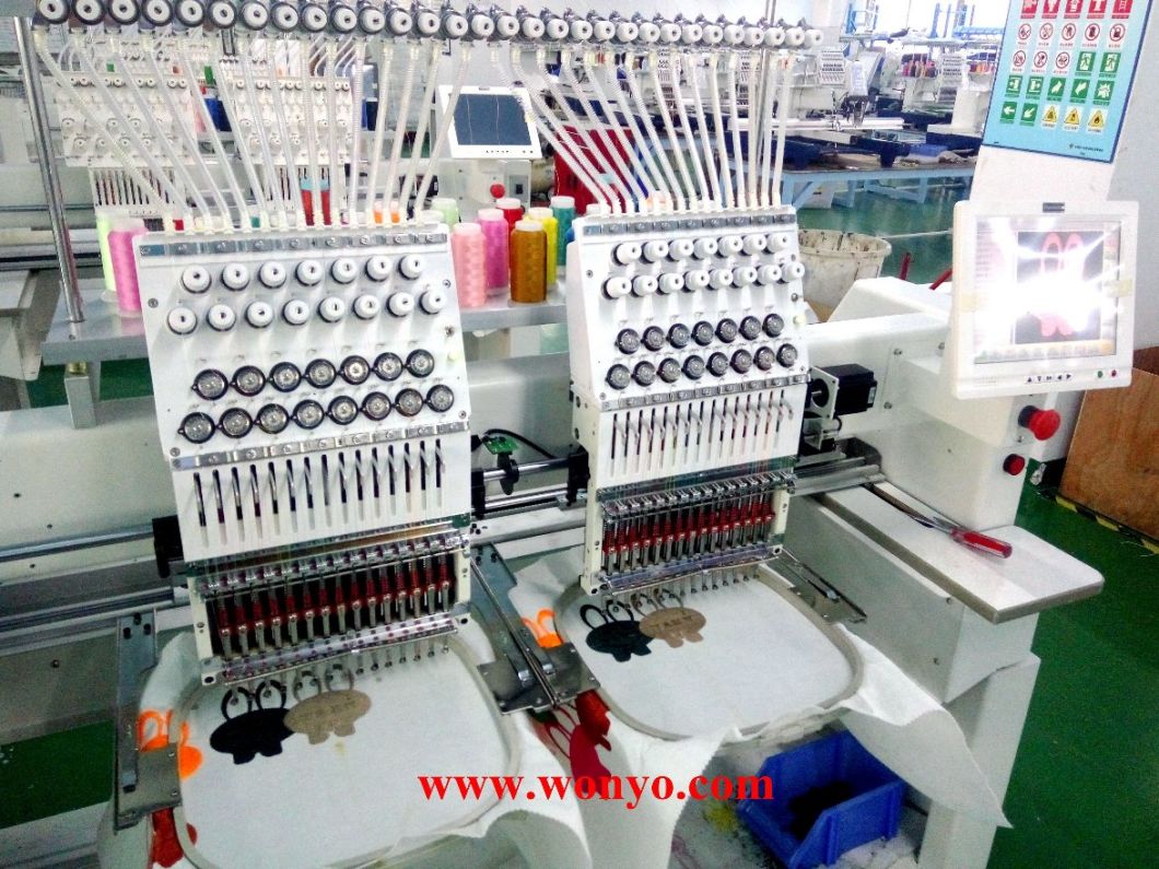 High Speek Ommercial 2 Head Embroidery Machine for Sale