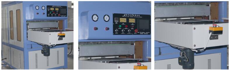 Automatic shuttle way high frequency machine for welding cutting and creasing