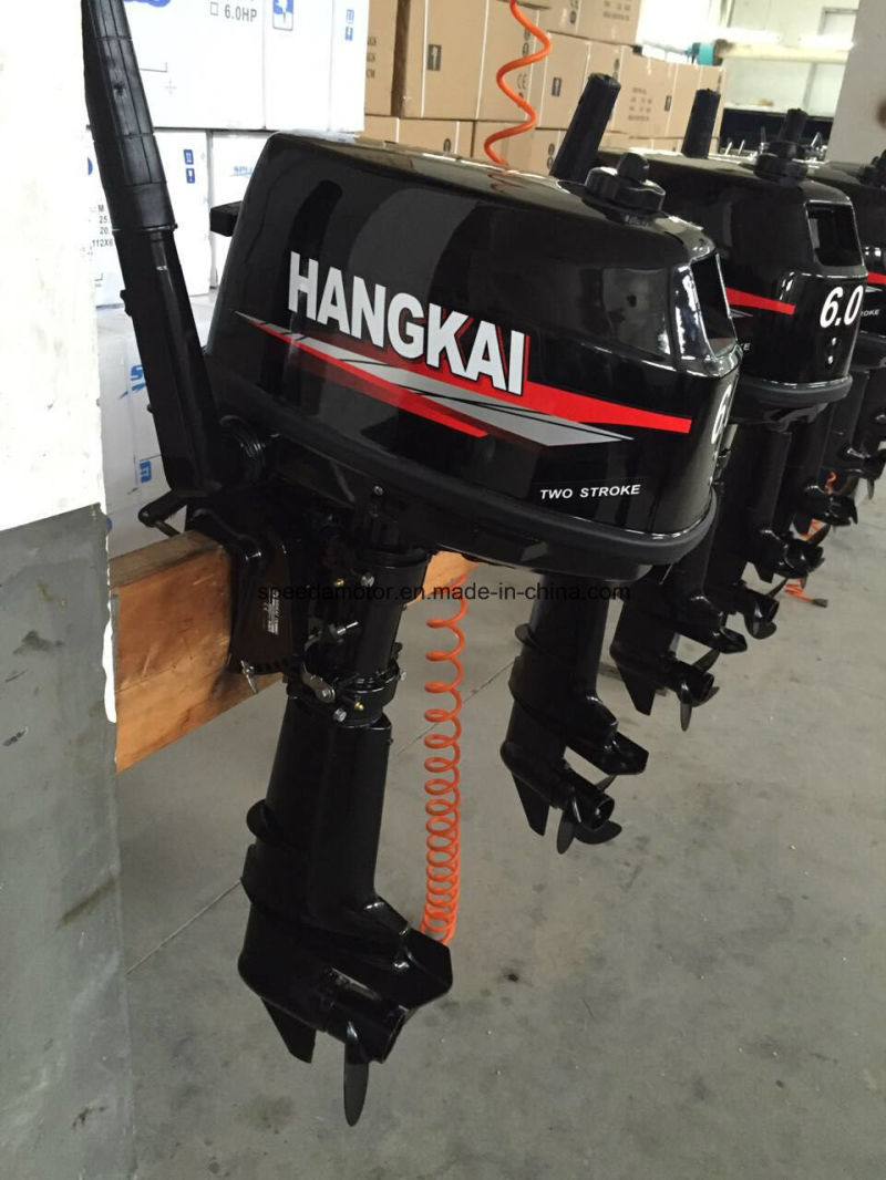 Water Cooling 6HP 2 Stroke Boat Outboard Motor Hangkai M6