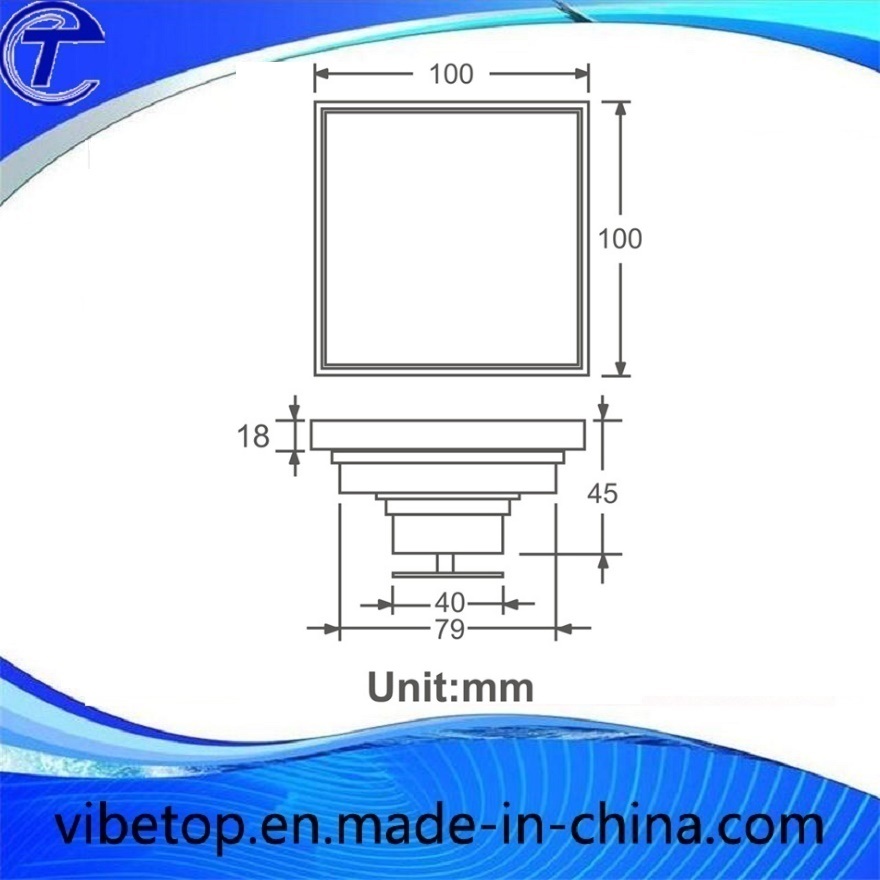 Insert Square Floor Bathroom Shower Drain Floor Drain