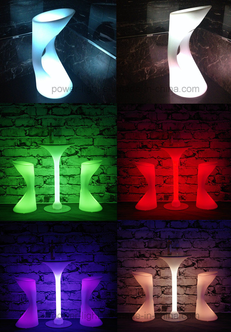 Lounge Furniture Modern Illuminated LED Bar Stools