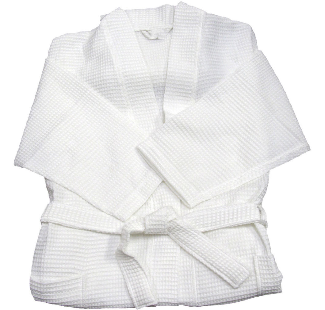 Hotel & Resorts Cotton Waffle Bathrobe with Customized Logo