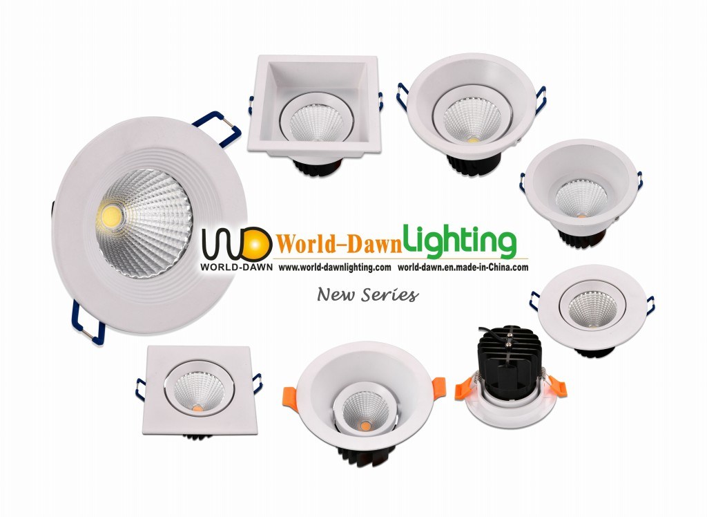 15W Ajustable Recessed COB Ceiling LED Downlight (WD-4070A)