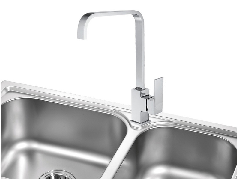 New Design Brass Kitchen Faucet Chrome Plated Sink Faucet