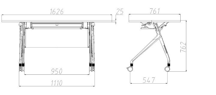 Aluminum Alloy Folding Training Conference Table