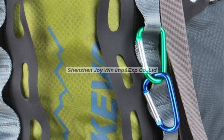 Promotional Aluminum D Shape Climbing Carabiner with Snap Lock