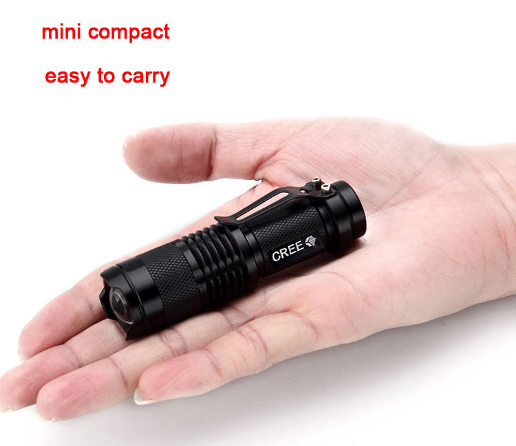 Q5+COB LED Flashlight Portable Mini Zoom Torchflashlight