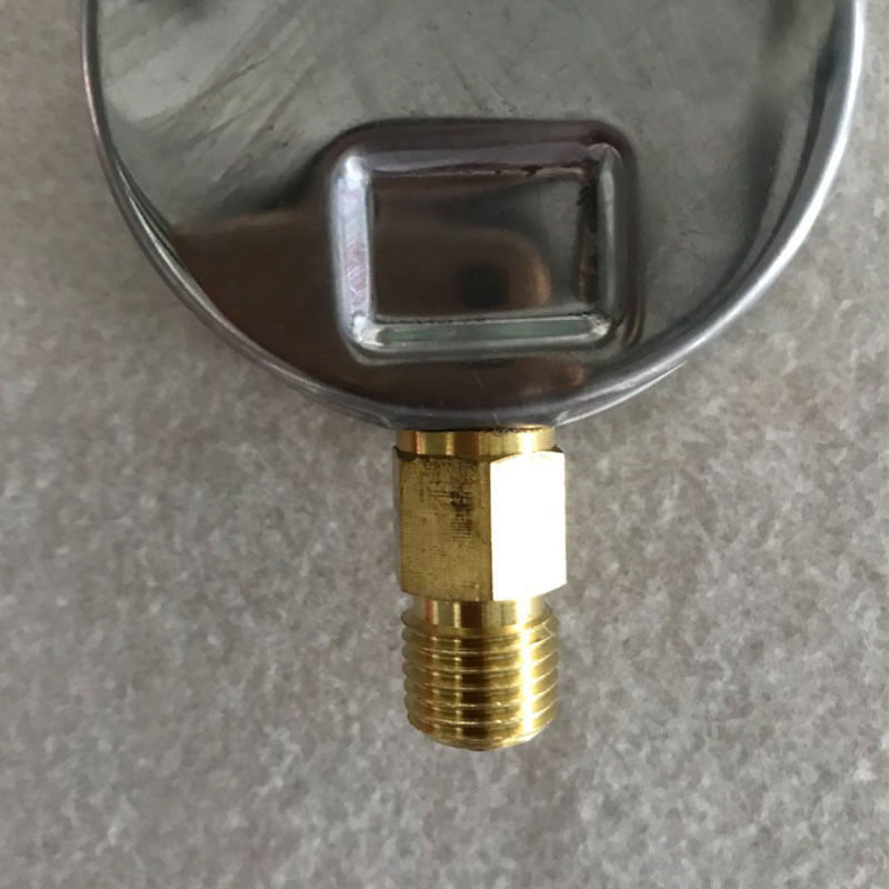 63mm Dial Face Lower Bottom Crimped Bezel Pressure Gauge