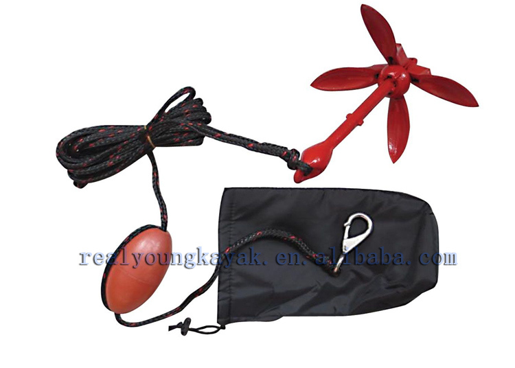 1.5kgs Red Folding Boat Anchor Kit for Kayaks Accessories