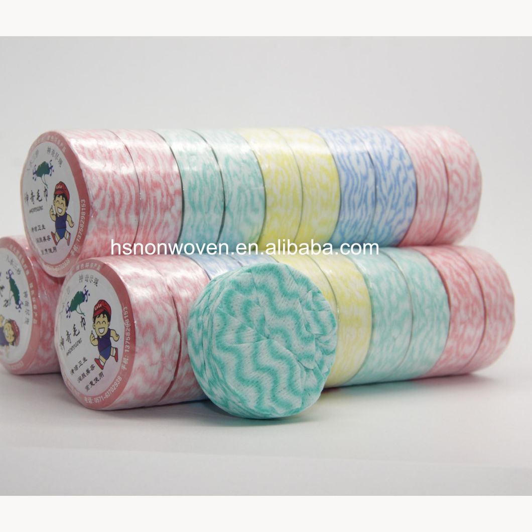 Disposable Plain Dyed Pattern Paper Napkin Coin Tissue Compressed Towel