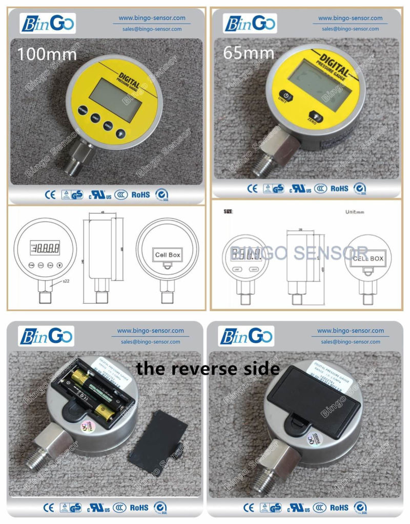 Stainless Steel Digital Pressure Manometer