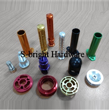 USA Customized Natural Anodized Knurled Aluminium Al6061 CNC Machined Ebrake Button (F-096)