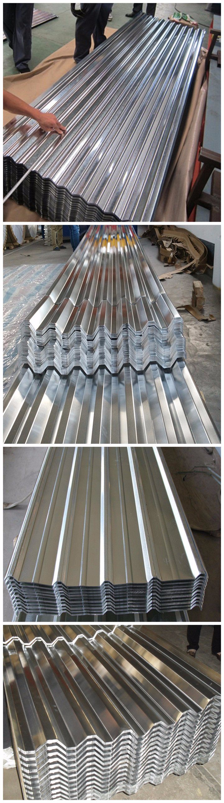 4X8 Galvanized Corrugated Steel Sheet Dx51d for Roofing Houses