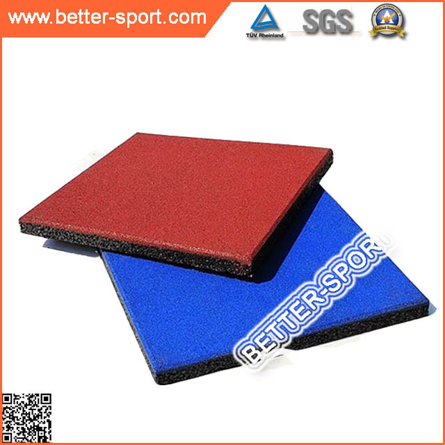 Colorful Safety Children Playground Rubber Paver Tile
