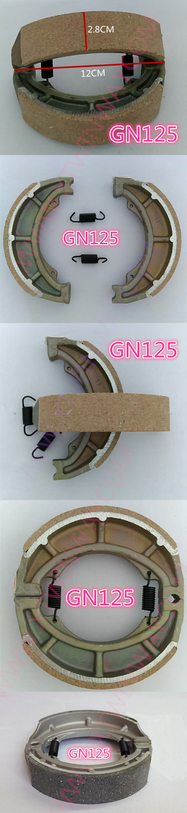 Ww-5115 Gn125/GS125 Motorcycle Parts Brake Shoe Alloy