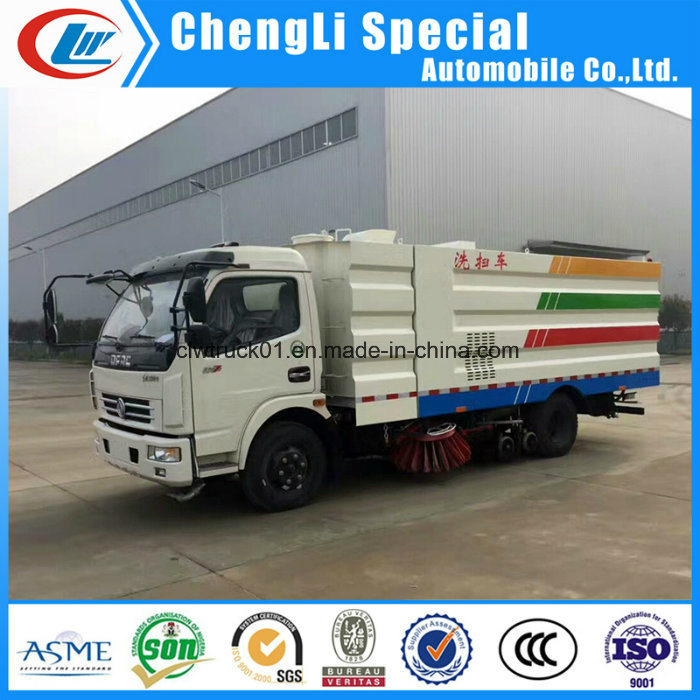 5m3 Dust Tank Dongfeng 9cbm Street Washing Sweeper Truck