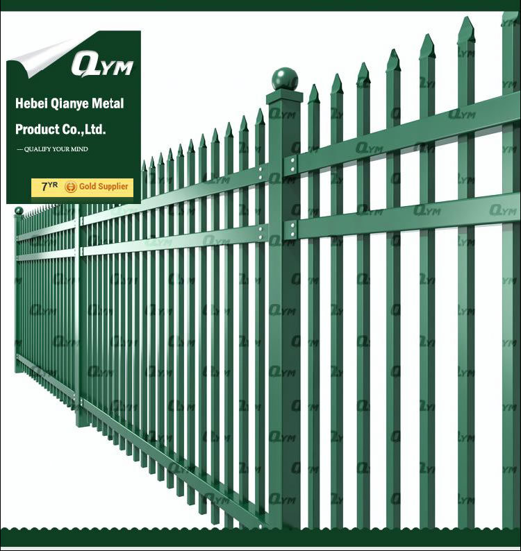 PVC Welded Metal Picket Fence/ Welded Aluminum Picket Fence