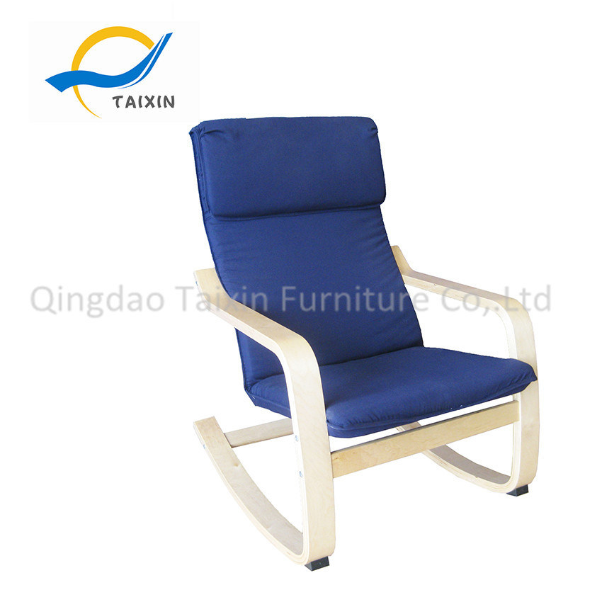 Wooden Furniture Lounge Rocking Chair with Metal Frame