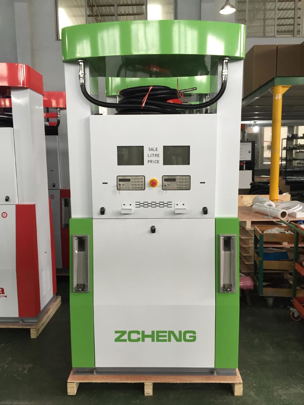 Zcheng Green Color Creative Series Gas Station Fuel Dispenser with ESD