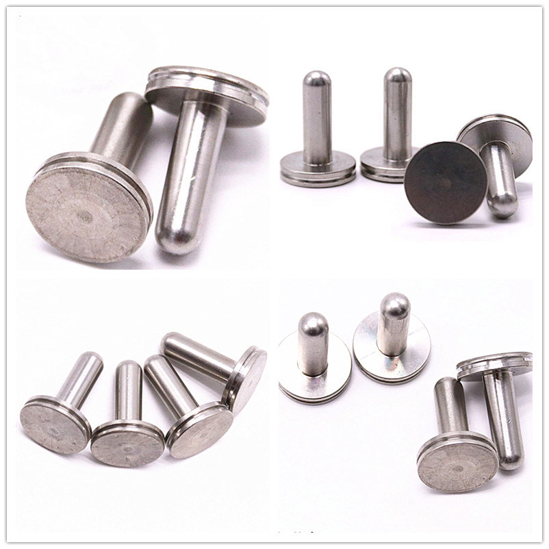 High Strength Drive Rivets Fasterner Solid Stainless Steel Large Flat Head Metal Rivets