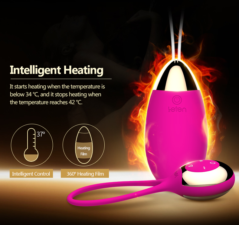 Remote Control Wireless Vibrator Waterproof Intelligent Heating Vibrating Egg Vaginal Balls Sex Toys for Woman