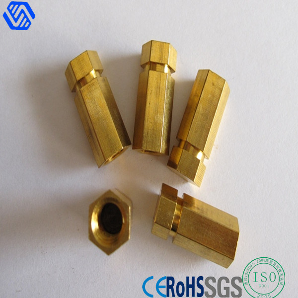 Precision Brass Nut Lather Turning Part Round Insert Nut