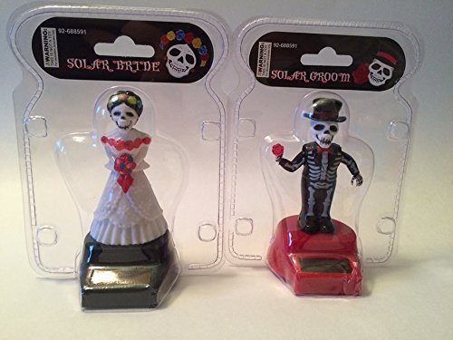 BSCI, Wca, Sqp, Wal-Mart Factory Certified, Cute Toys Halloween Solar Dancing Skeleton Groom and Bride