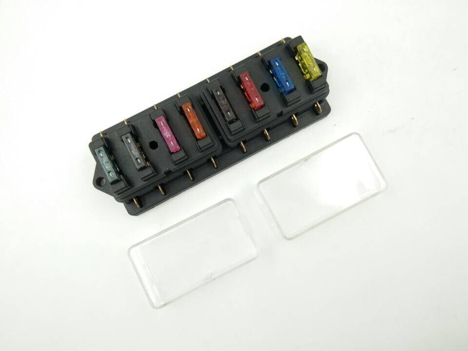 8 Way Circuit Standard ATO Blade Fuse Box Block Holder