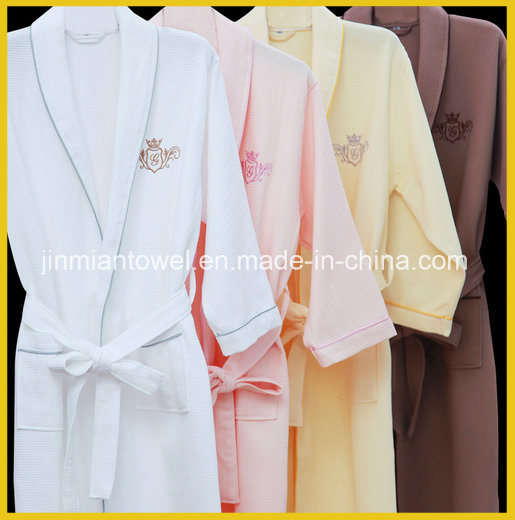 Customized Warm Soft 100% Cotton Hotel Terry Bathrobe