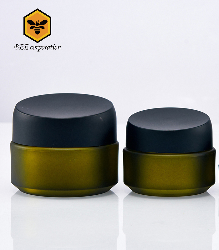 Concave Surface Cosmetic Jar with Lids Cream Jar Plastic Jar (B1-15)