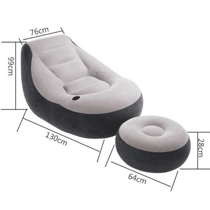 Intex 68581 Inflatable Sofa with Footrest Air Sofa Chair Inflatable Sofa Chair