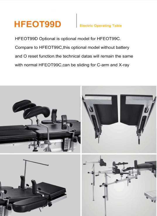 Electro Hydraulic Operating Table for Operation Room