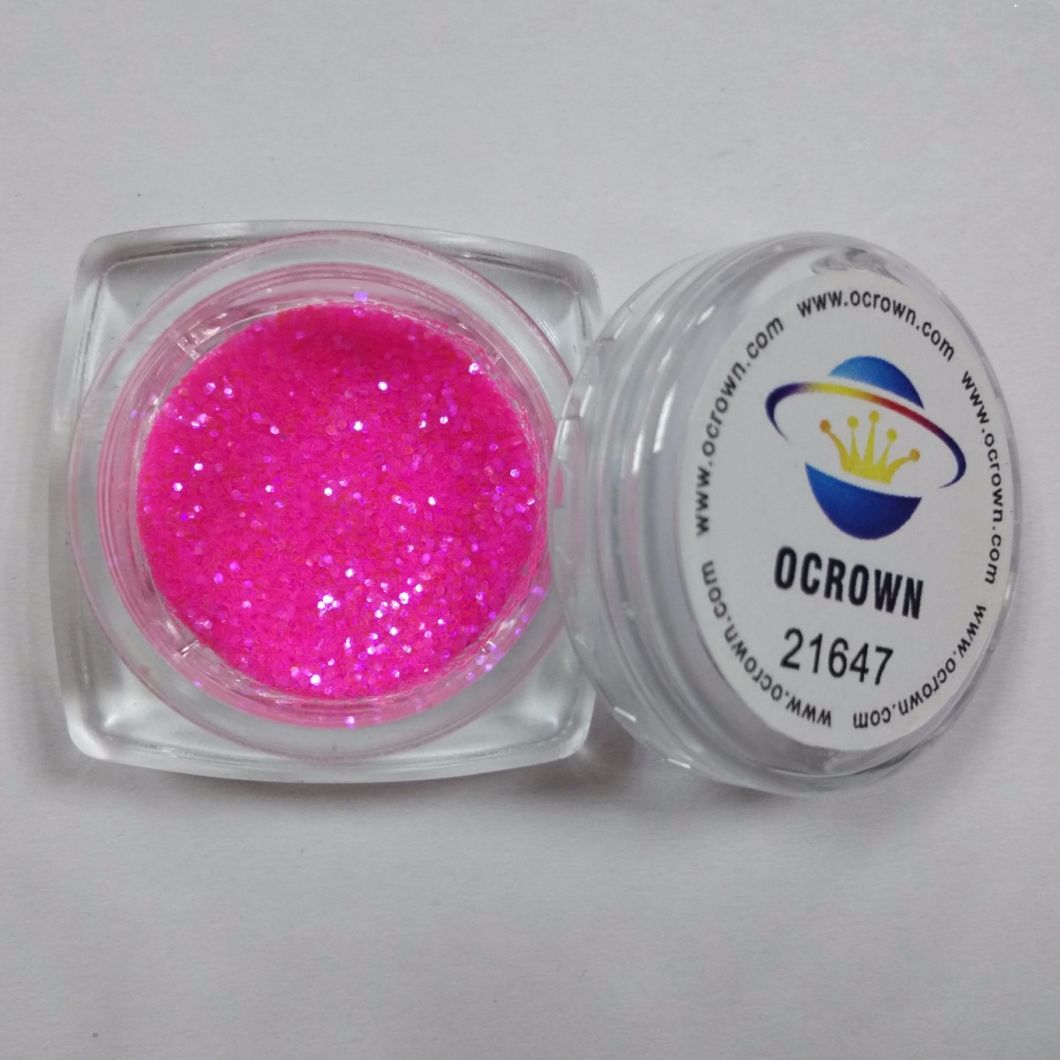 Hot Sale Flash Acrylic Pink Glitter Powder for Christmas Eyeshadow